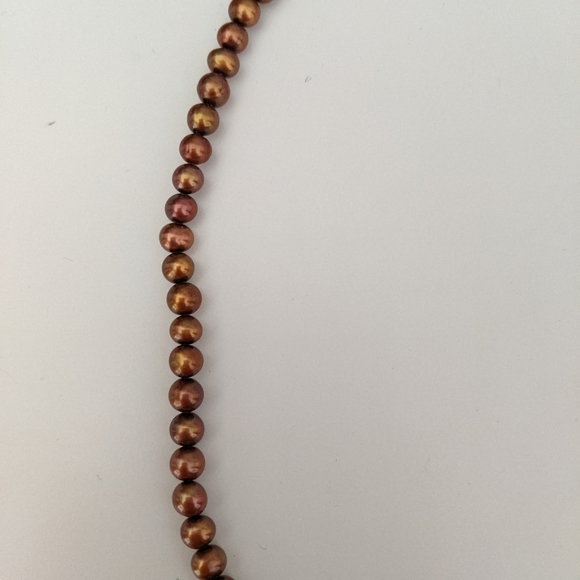 Bronze Pearl Necklace - Picture 3 of 3